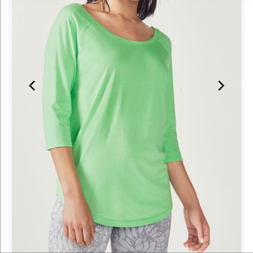 NWT Fabletics Palisades Tee - Scoop Neck, Mint Green XXS - Picture 12 of 12